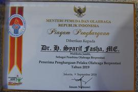 Penghargaan Sebagai Pembina Olahraga Berprestasi, Penerima Penghargaan Pelaku Olahraga Berprestas...