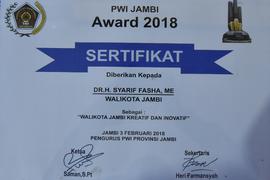 Penghargaan Walikota Jambi Kreatif Dan Inovatif